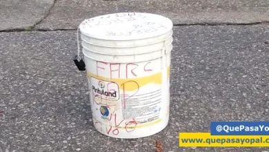 Photo of Falsa alarma por caneca con letreros alusivos a las Farc en Yopal